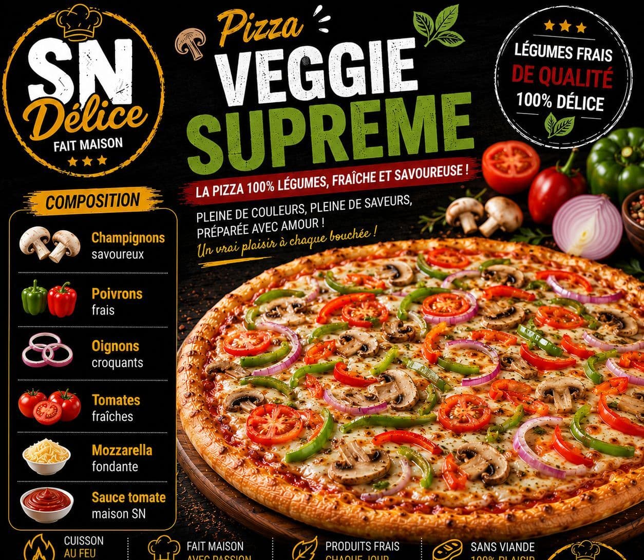 Pizza Veggie Suprême