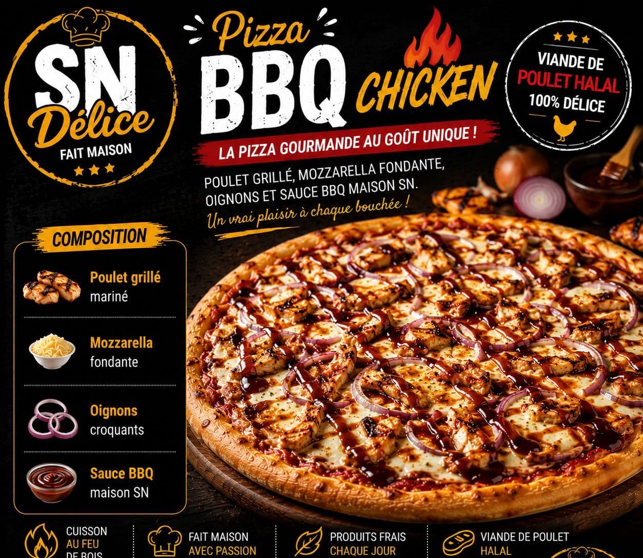 Pizza BBQ Chicken